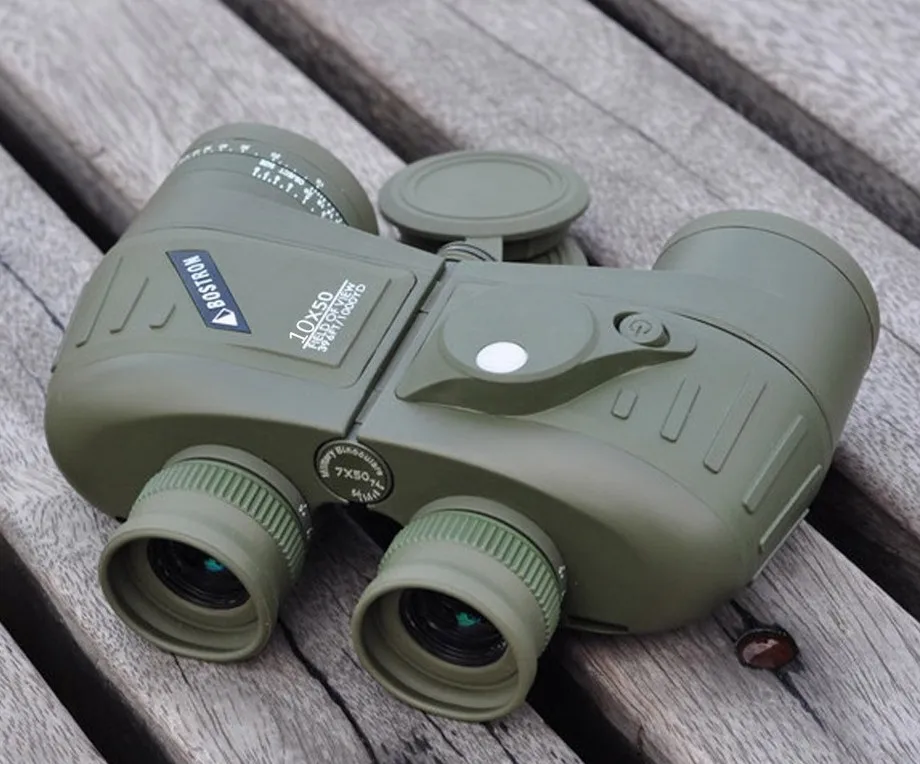 Новое поступление полноразмерный Военный бинокль с компасом 10х50
