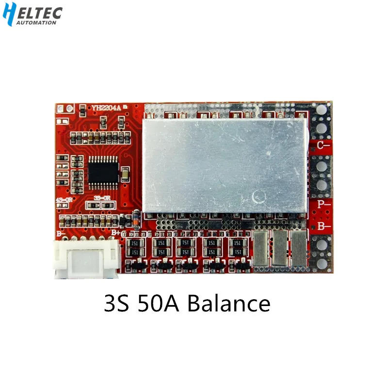 Плата BMS 3S 50A/плата защиты литиевой батареи 55A 3 7 в/фосфат железа 2 В/батарея LiFePO4