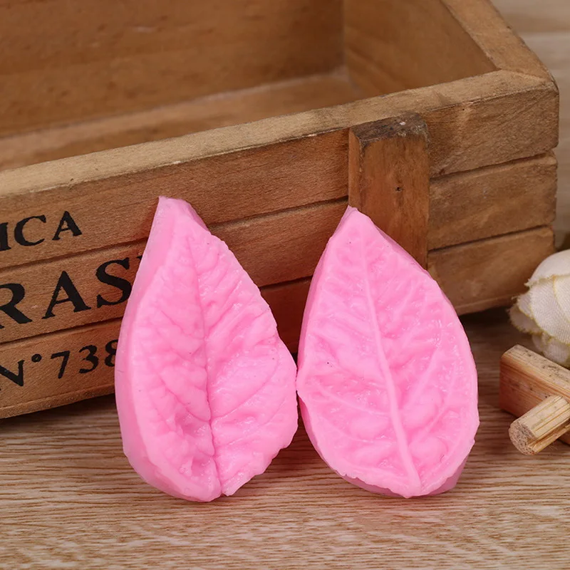 Силиконовая форма в виде розовых листьев DIY Инструменты для украшения тортов из