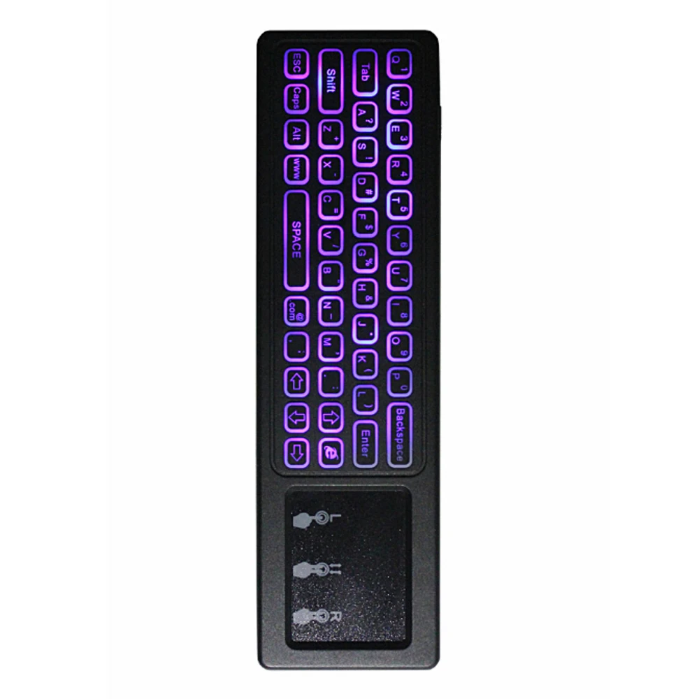 Air Mouse Colorful Version 2.4G TV Box Control With Wireless Keyboard Remote Controller Battery T6 63 Key USB Home | Электроника
