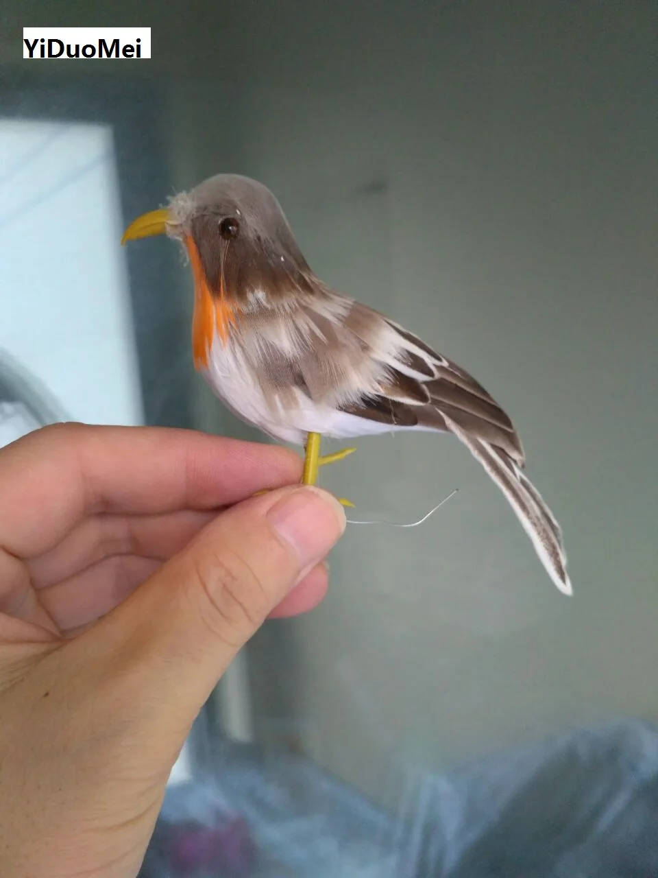 

about 12cm gray feathers sparrow bird model handicraft,prop,home garden decoration gift p1832