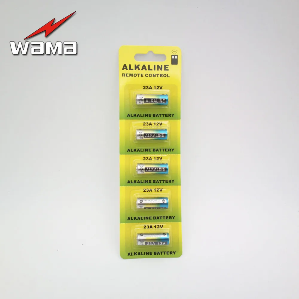 50 шт/упаковка из 10 шт. Wama щелочные батареи 12V 23A главным образом высушите