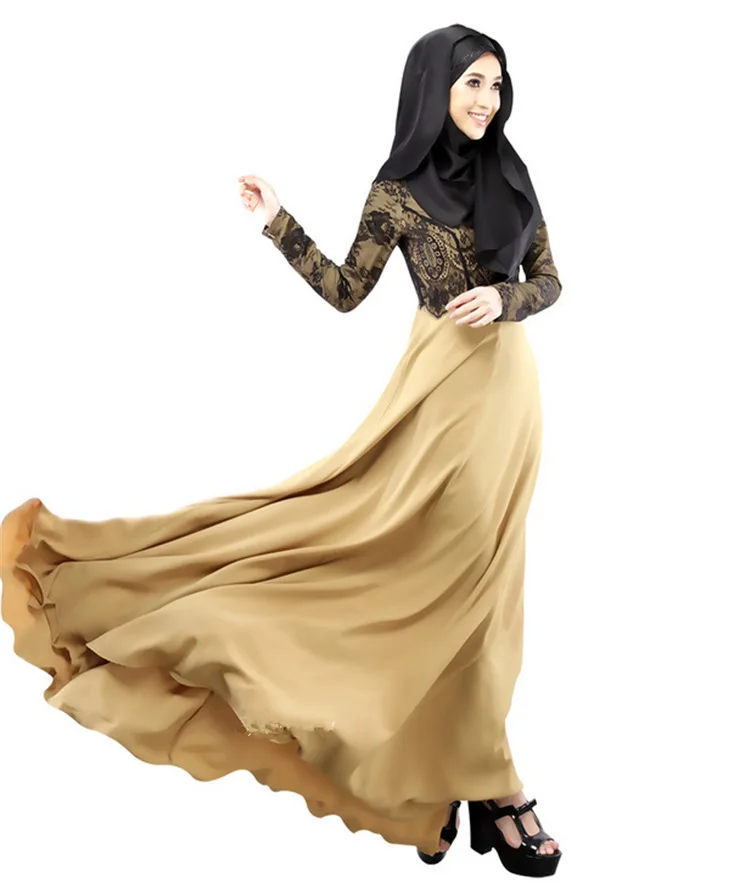 Длинное кружевное платье-макси Abaya | Тематическая одежда и униформа