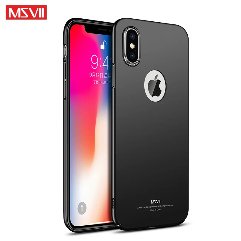 MSVII Bumper Case For iPhone X 10 Ultra Slim Back Protective Fitted iPhoneX Shell Fundas Coque Apple |