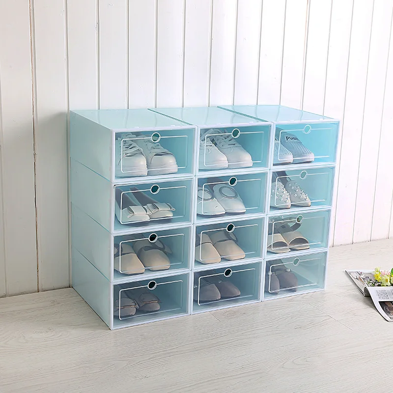3 шт./компл. домашний органайзер для обуви пластиковая прозрачная коробка