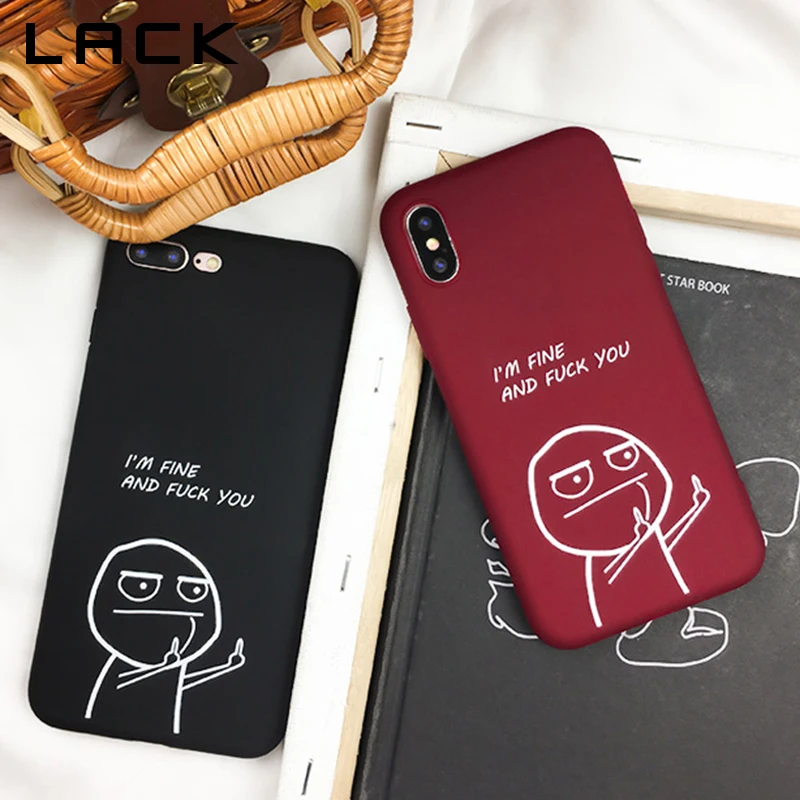 LACK Funny Cartoon Couples Phone Case For iphone XS Max XR X 6 6S 7 8 Plus Cover Ultra Slim Soft TPU Cases Capa |
