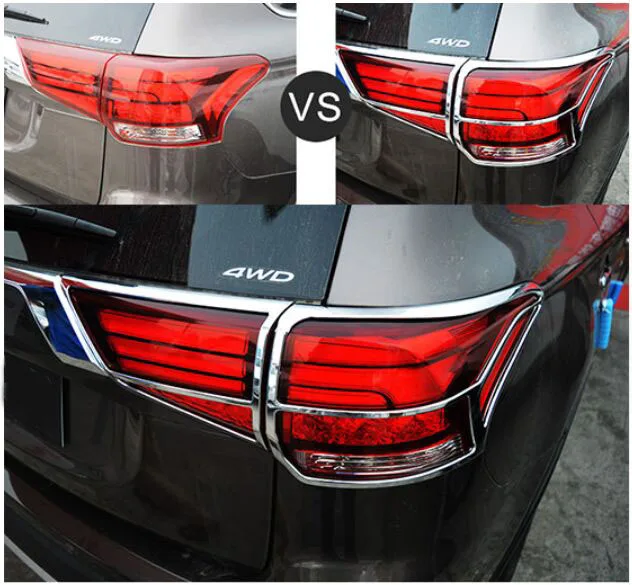 

Аксессуары подходят для Mitsubishi OUTLANDER 2016, хромированная крышка передней и задней лампы, отделка обода, ободок, молдинг, украшение