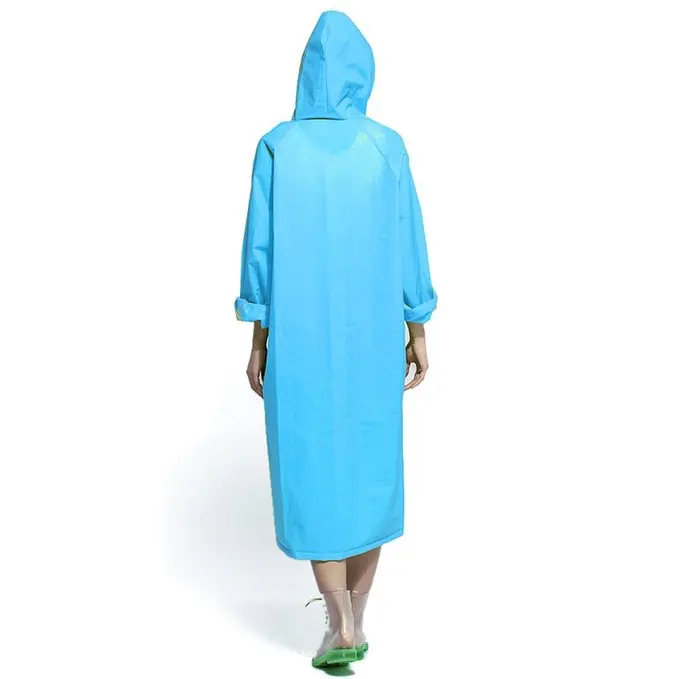 Взрослых EVA окружающей среды прозрачный плащ с капюшоном для мужчин и женщин