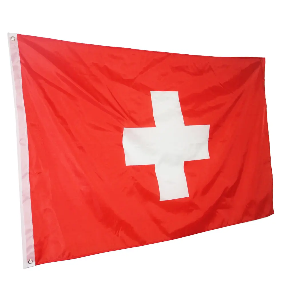 

Швейцарский флаг 90x60 см, голландский полиэстер, Швейцарский флаг, высококачественный баннер
