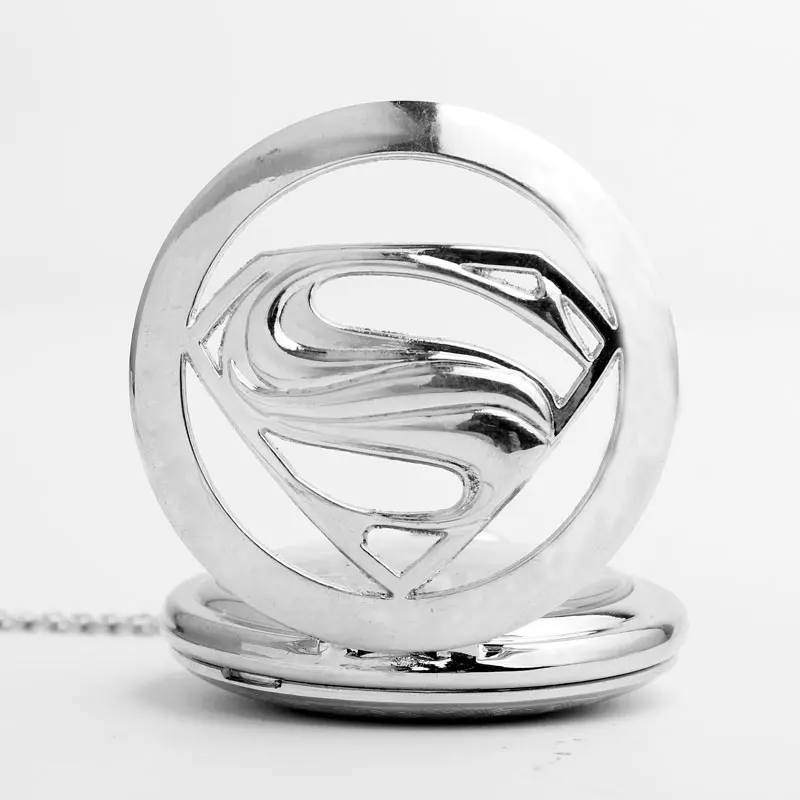 Новинка 2020 винтажные карманные часы с подвеской в виде значка Супермена брелок