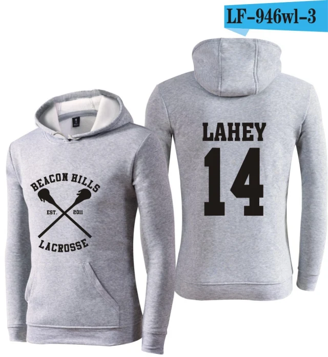 gray Подростковый волк Stiles Stilinski 24 толстовки Dunbar McCall moletom толстовка с капюшоном размера плюс harajuku мужская куртка одежда - Цвет: gray