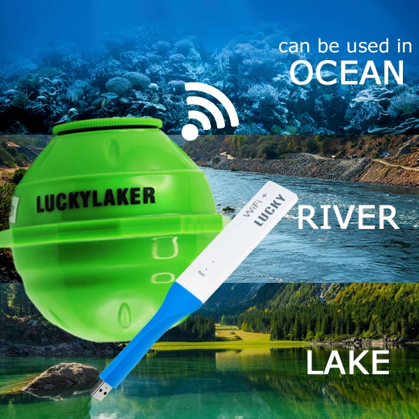 Беспроводной эхолот рыболокатор lucky 45 м с перезаряжаемой батареей обнаружением