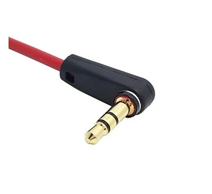 Автомобильный стерео-аудиокабель красный цвет 90 градусов 3 5 мм-3 мм контакта 100 см