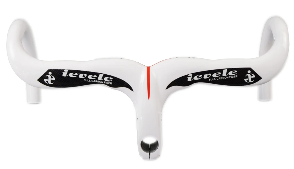 Дешево Встроенный руль Ievele для дорожного велосипеда из углеродного волокна со стержнем 28,6 мм, руль из углеродного волокна, встраиваемая ручка