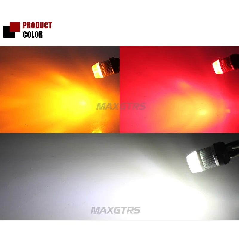 2x Высокая мощность 30 Вт CREE чип T20 7443 W21/5 Вт Авто Светодиодный фонарь заднего хода сигнальные задние Огни белый/красный/янтарный