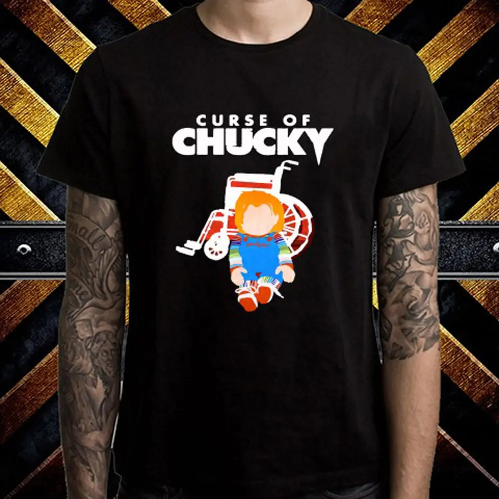 Проклятие Чаки Сверхъестественное фильм черный Размеры S 3XL печатных Летний