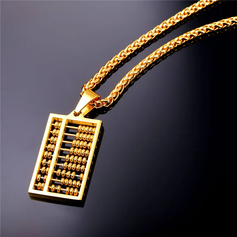 Подвеска Collare игрушечные счеты Pendent для мужчин и женщин съемное ожерелье из
