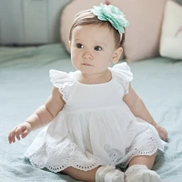 infant girl romper dress newborn girl pure cotton embroidered lace jumpsuit kids baby clothes outfits summer 0 24m kids dress