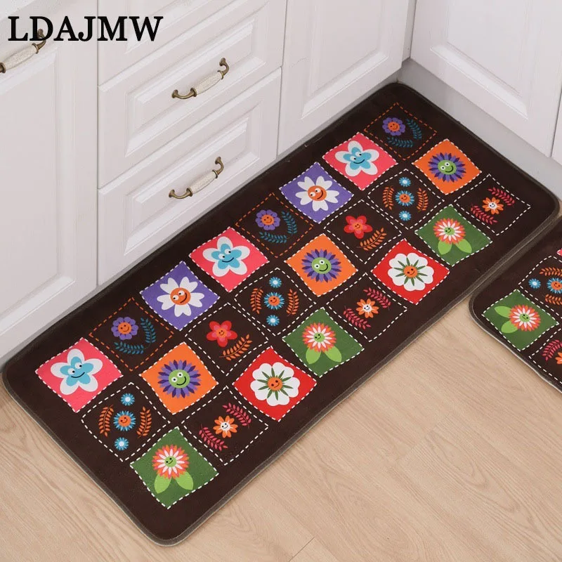 LADJMW Cartoon Thickening Land Printing Bedroom A Living Room Carpet TOILET Water Uptake Home Door Non-slip Pad Customized Fund | Дом и сад