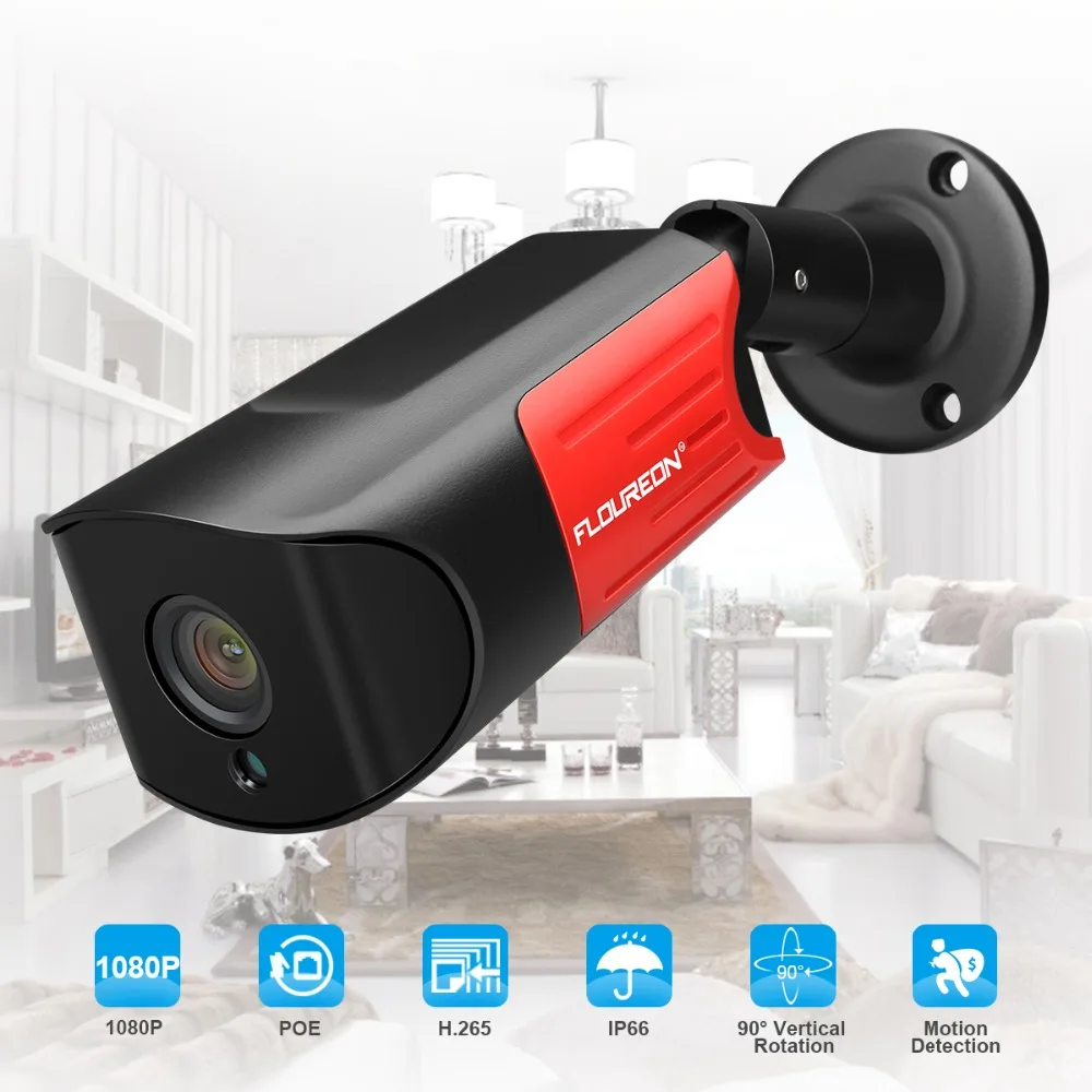 Фото FLOREON 2 0 P 1080 мегапикселя CCTV POE безопасности IP камера ночное видение водостойкие