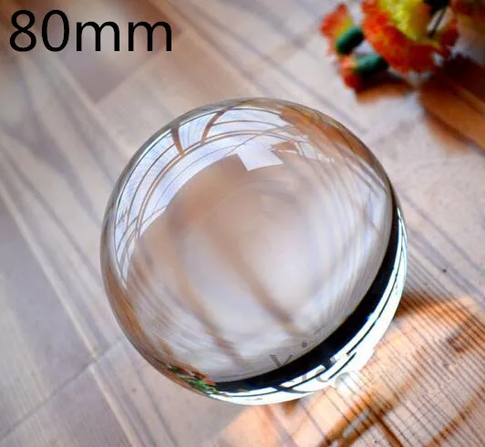 80mm 60/70/80/90/100 мм связаться жонглирование мяч Волшебные трюки Кристалл Ultra Clear акриловый шар для манипуляций жонглирование - Цвет: 80mm