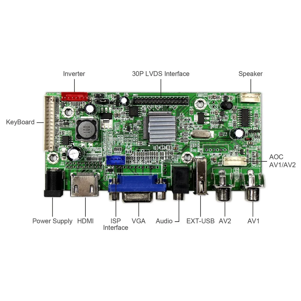 HD MI + VGA AV аудио плата ЖК-контроллера с USB 10 1 дюймов 1920x1200 B101UAN01.A ЖК Экран |
