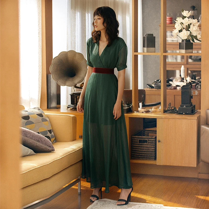 VERRAGEE женское винтажное платье 2019 Новое поступление летнее ТРАПЕЦИЕВИДНОЕ ПЛАТЬЕ