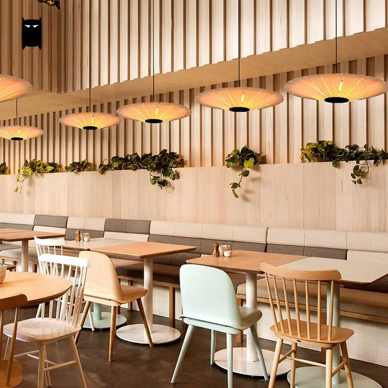 Деревянный подвесной светильник Luminaria Design деревянный шпон из дуба креативный в