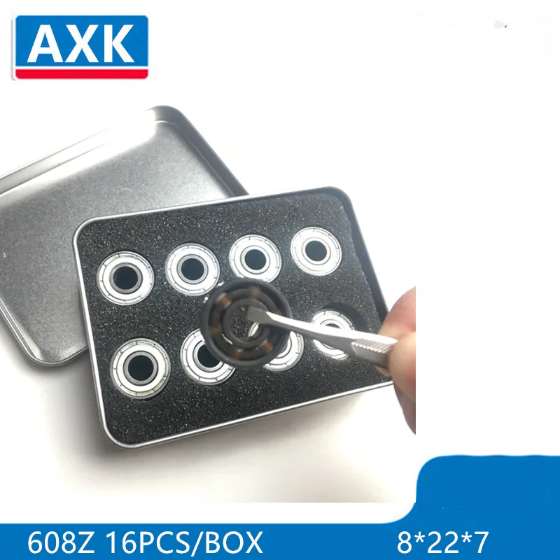 16 шт. ABEC11 AXK Speed белые керамические роликовые коньки обувь подшипник 608 8*22*7 мм