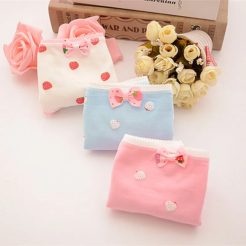 6 шт./лот кружевное милое нижнее белье для девочек детские хлопковые трусики