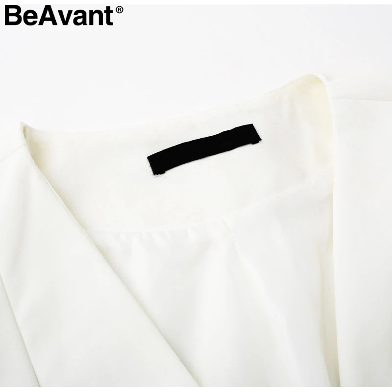BeAvant, платье-блейзер с расклешенными рукавами, на шнуровке, для женщин, OL, короткое, черное платье, вечерние,, сексуальные, Осень-зима, платье, элегантное, vestidos