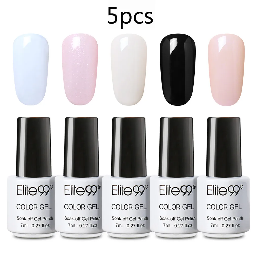 ZH001-5PCS Elite99 5 шт./лот подарочные наборы коробка 7 мл УФ гель горячая Распродажа Цветной Гель-лак для ногтей Vernis Long Lasing дизайн ногтей маникюр Гель Лаки - Цвет: ZH001-5PCS