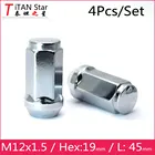 4 шт. M12x1.5 1,5 дуплексные литые диски обода желудь гайки 19 шестигранник для FORD FOCUS Buick Mondeo ecosport 991945-07x4