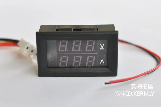Двойной дисплей DC 100V/20A Амперметр Вольтметр цифровой светодиодный тестер для