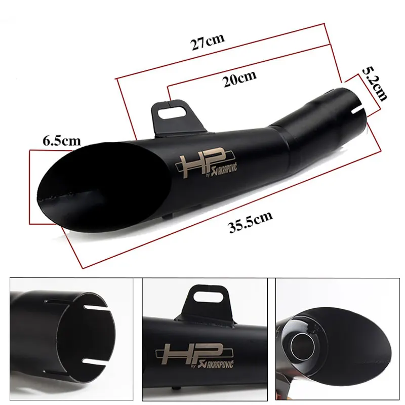 Выхлопной мотоцикл Akrapovic Escape Moto GP скутер hp Глушитель Трубы дБ убийца для ATV Байк R6
