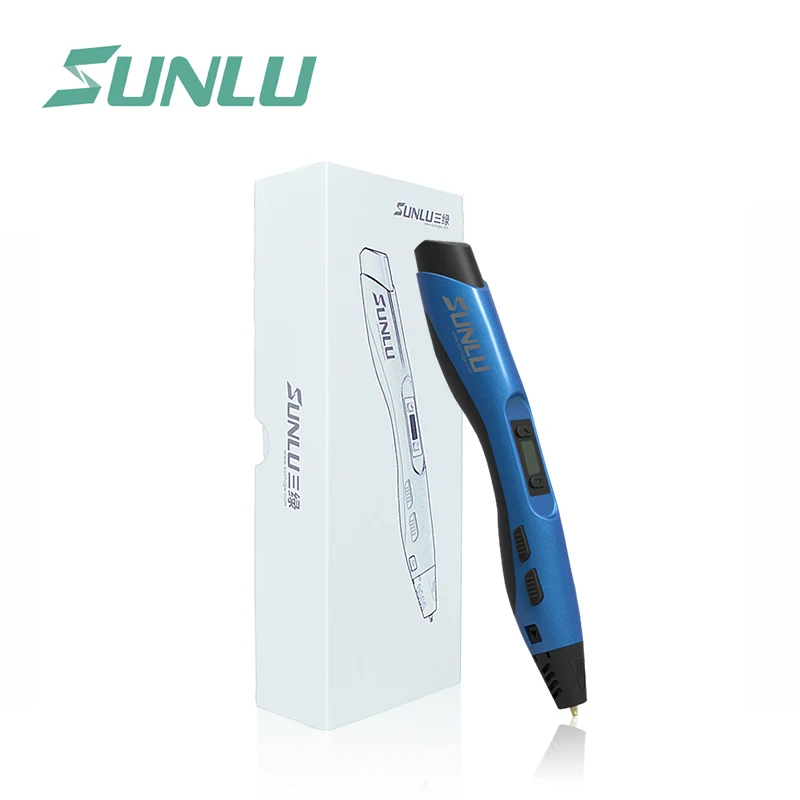 3D Ручка SUNLU SL-300A Моделирование ABS/PLA/PCL нити 1,75 мм многофункциональная интеллектуальная печать Ручка для рисования 3d Ручка - Цвет: SL-300A-Blue