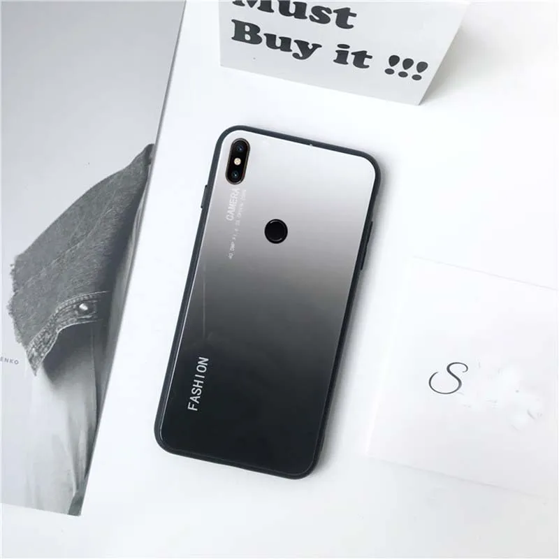 Градиентный чехол из закаленного стекла для Xiaomi Mi 8 se 8se Mi8 ультра тонкий мягкий с