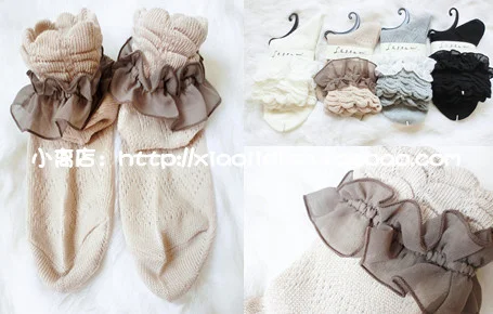 Винтажные шифоновые носки принцессы Лолиты 5 дюймов кружевные с вырезом KCW013|socks toe