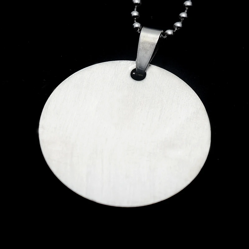 Нержавеющая сталь Бразильский Португальский Божья молитва собака бирка круглый