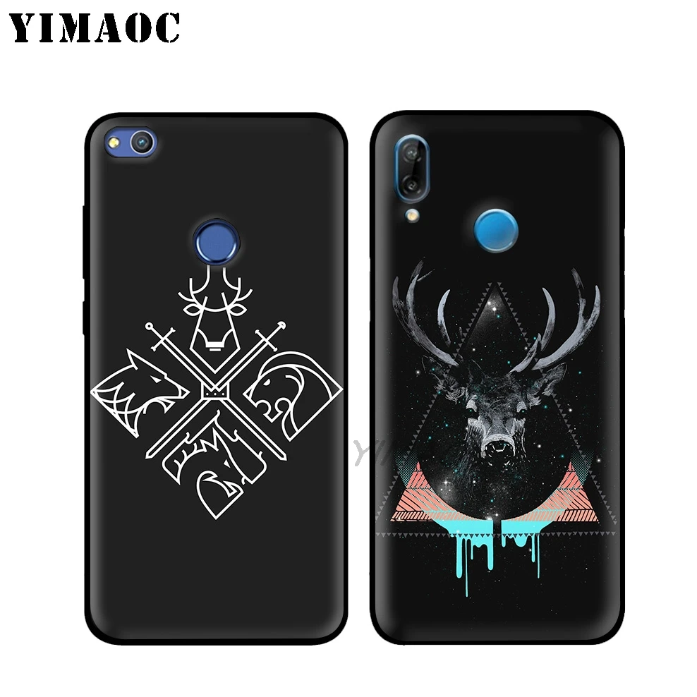 YIMAOC Утка Олень черный мягкий чехол для huawei Honor Коврики 20 9X Примечание 10 Pro 8X8 6A 7A 7X 7C