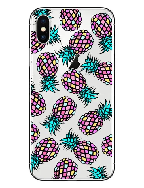 Tropical Plants Cactus Banana Leaves Soft silicone rubber TPU Phone Cases for iphone 5 5s SE 6 6s Plus 7 7Plus 8 X 10 | Мобильные
