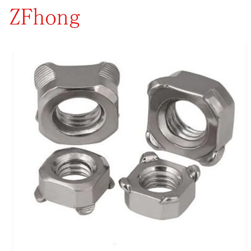 M4 M5 M6 M8 M10 stainless steel A2 Square weld nuts Din928 SUS 304