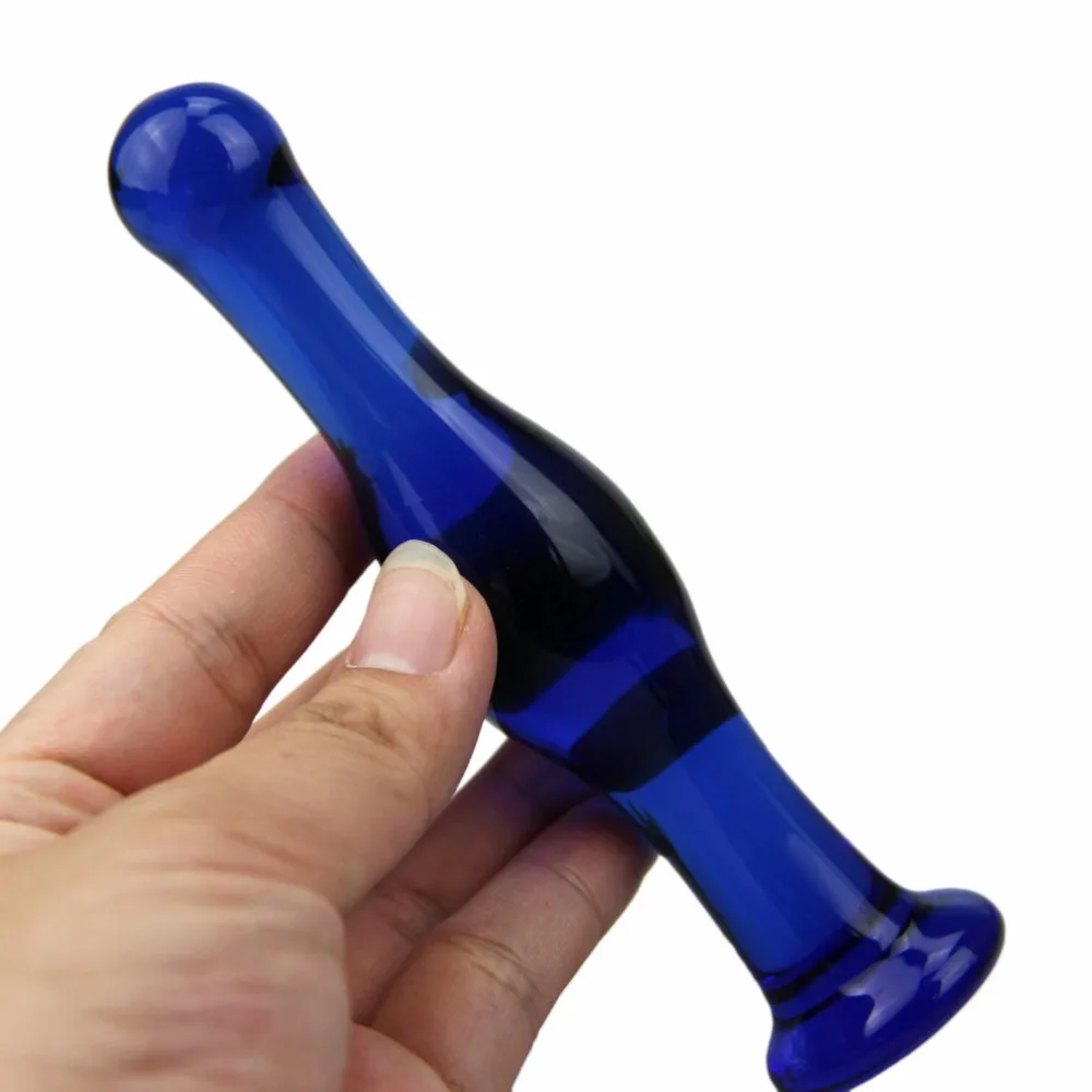 Стеклянная Анальная пробка для лесбиянок Стимулятор точки G фаллоимитатор