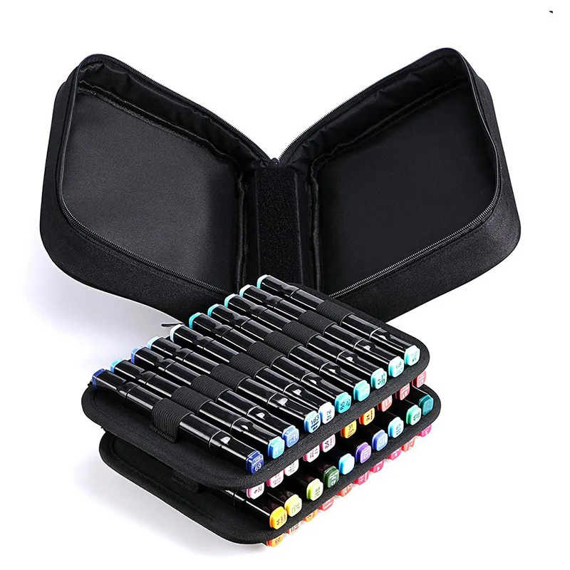 Милый школьный пенал с 40 отверстиями чехол для маркера большой съемный