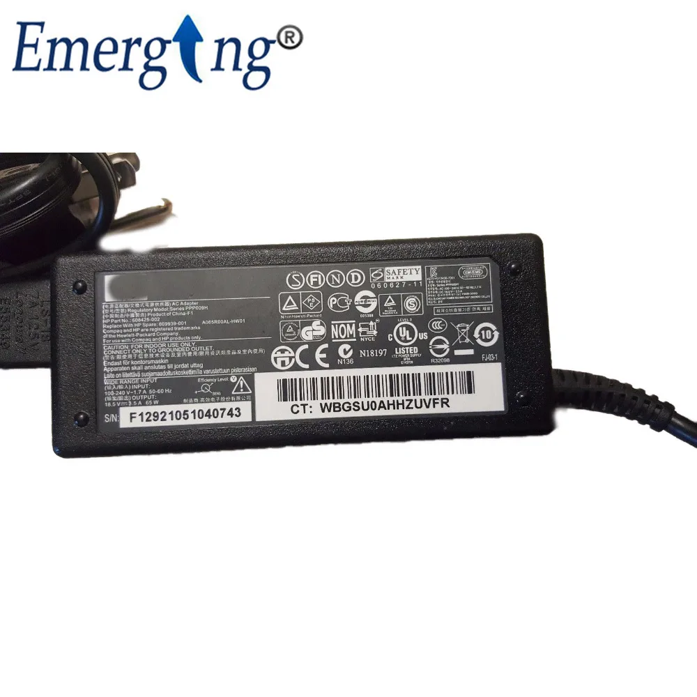 7.4*5.0mm Original For HP COMPAQ 18.5V 3.5A 65W AC Adapter Charger Power Supply G6 G56 G62 G70 G72 DV5 DV6 DV7 N193 CQ60 CQ61 | Компьютеры
