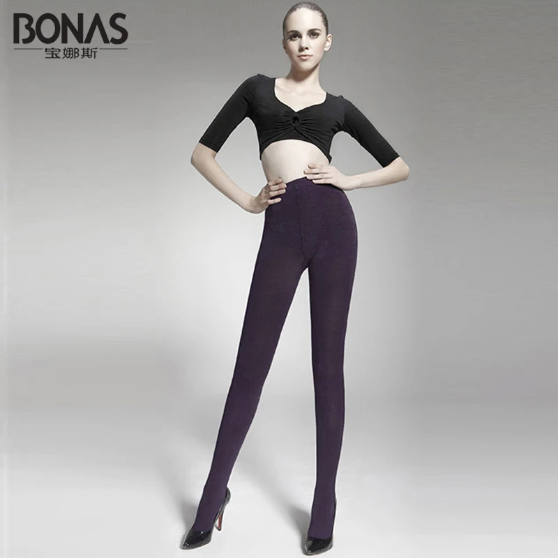 BONAS Зима 1800D Мягкий Толстый Колготки Женские Толстые Теплые Collant Конфеты Цвет