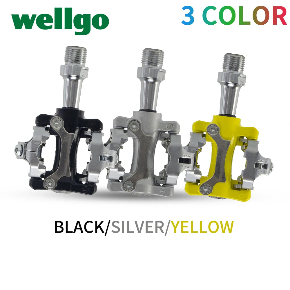 Wellgo W01 MTB велосипедная педаль для велоспорта бесклипсовая легкая 9/16 &quot CR MO
