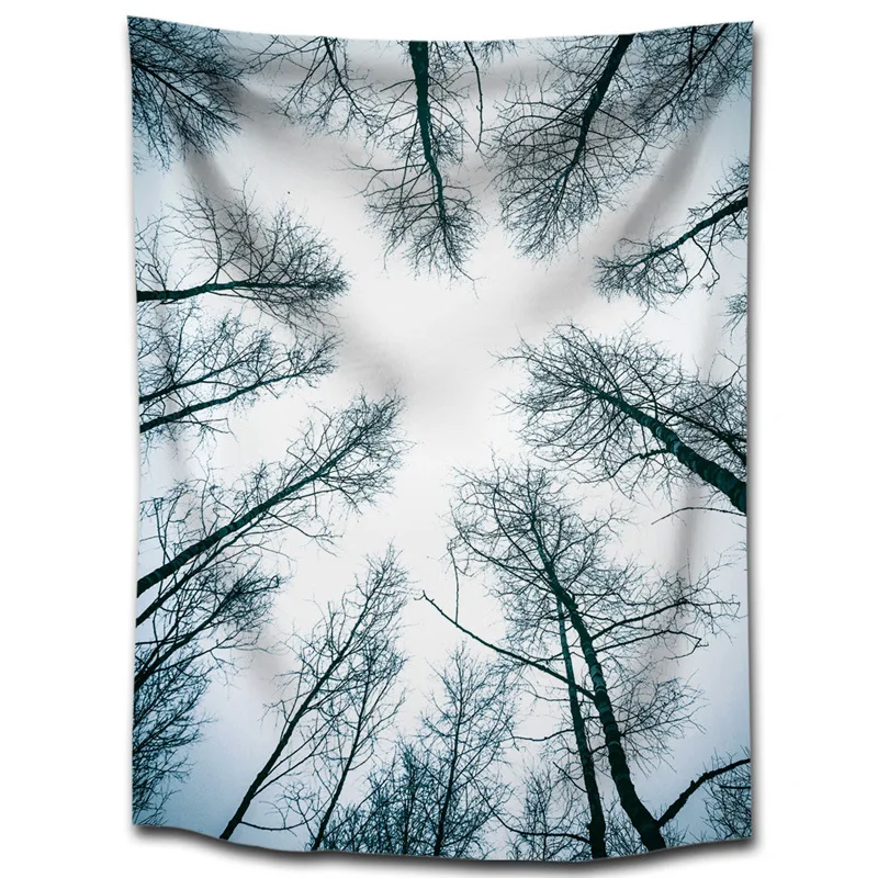 Forest Tapestry Blanket Background Cloth Beach Towel Home Hanging Painting Decorative Tablecloth |