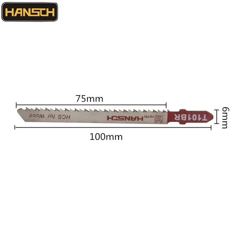Ножовочные пилы HANSCH T101BR 5 шт. лезвия 100*2 для резки дерева Fsat Cut HCS Bosch Metabo Dewalt Makita AEG