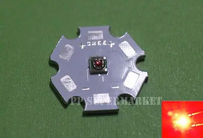 5 шт./лот CREE XP E XPE Red 3W LED Bead Chip 620 625nm на 20 миллиметровой звездной печатной